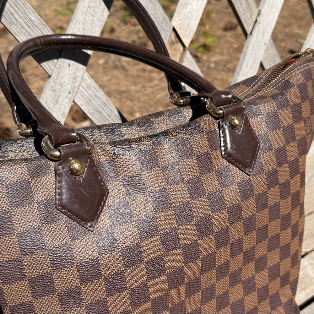 Authentic Louis Vuitton Damier Ebene Saleya MM Tote - Picture 15 of 17